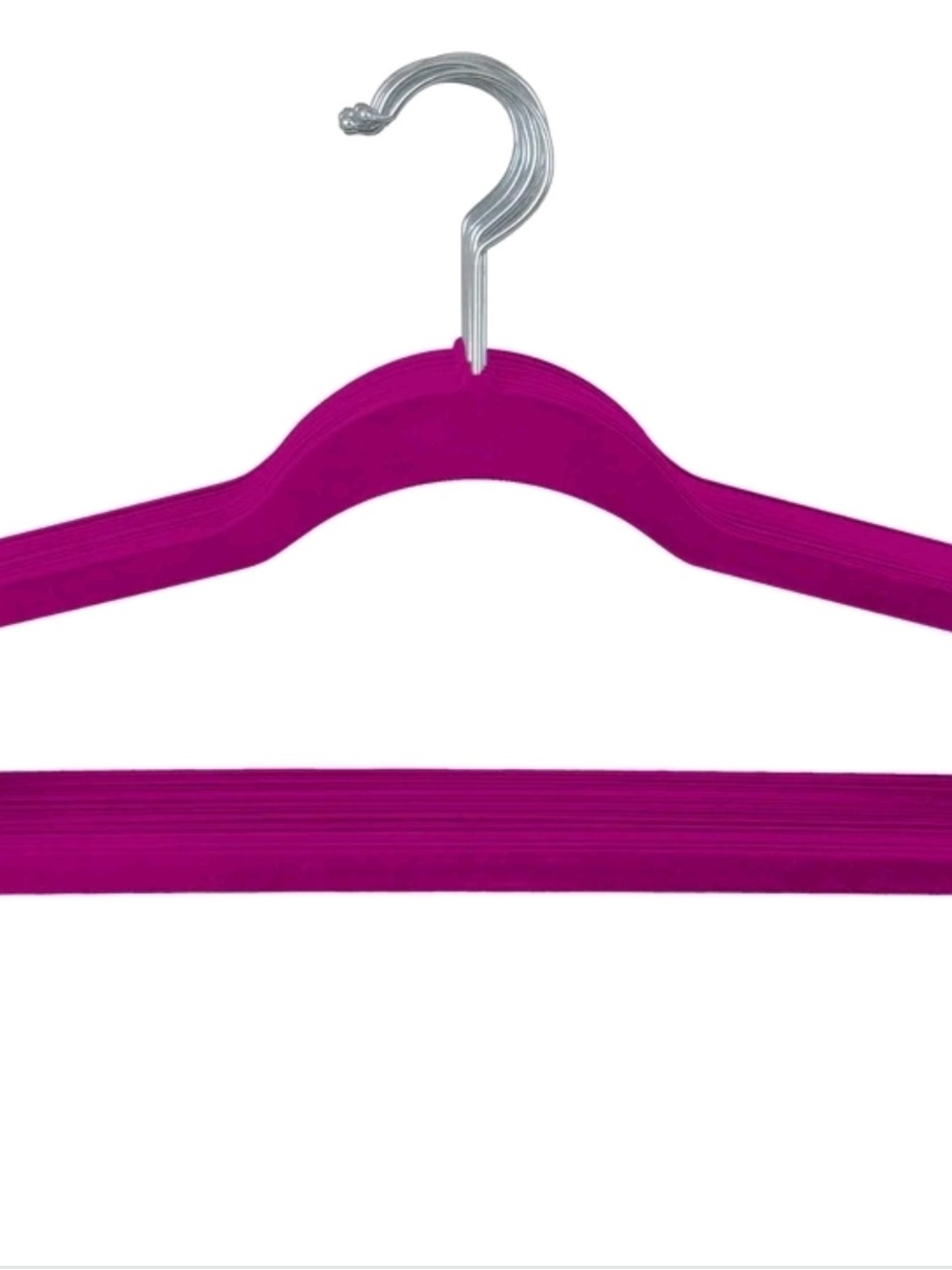 New 50 Pack Velvet Non-Slip Suit Adult Hangers - Purple